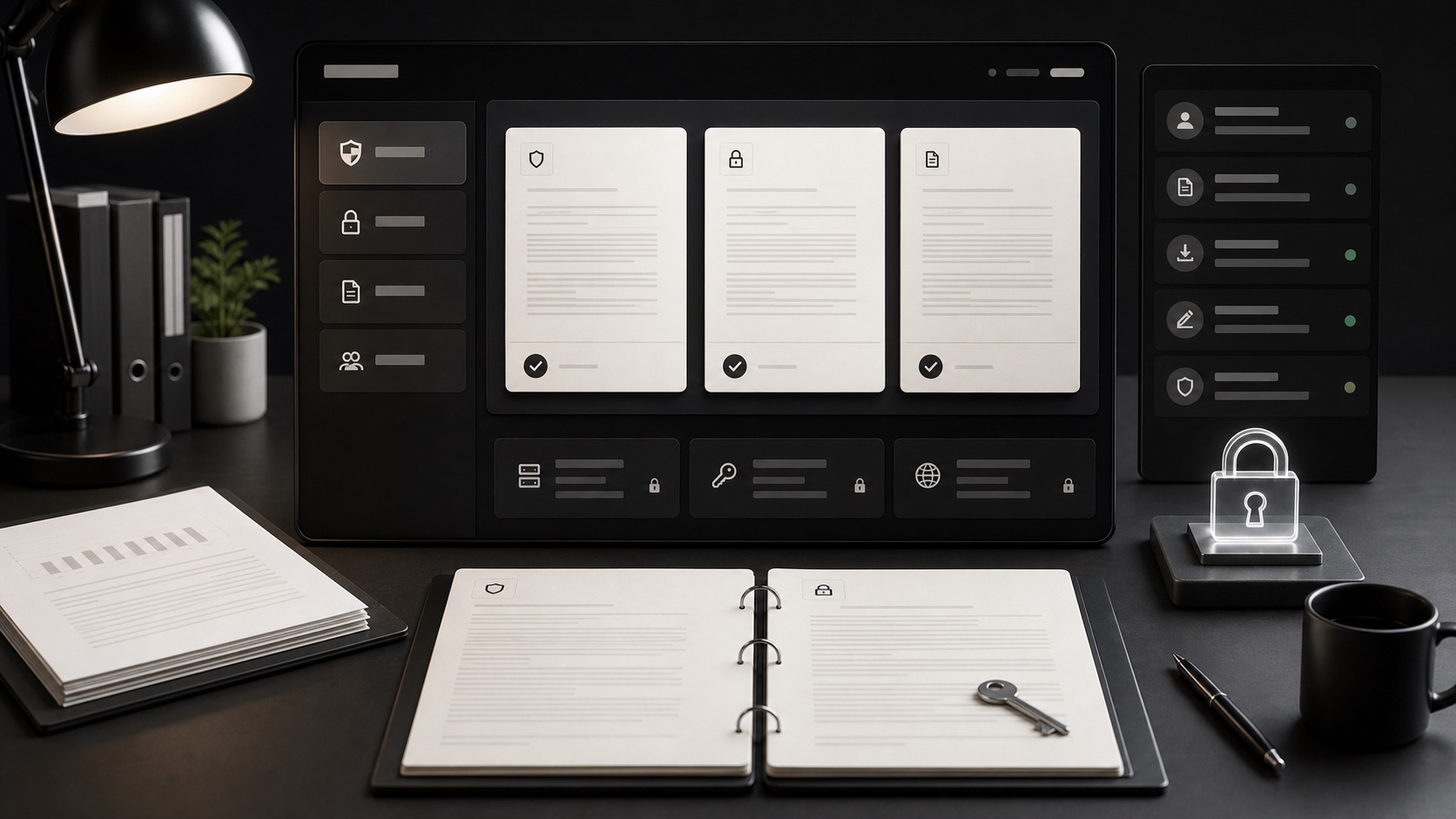 Secure FinishCue workspace command center